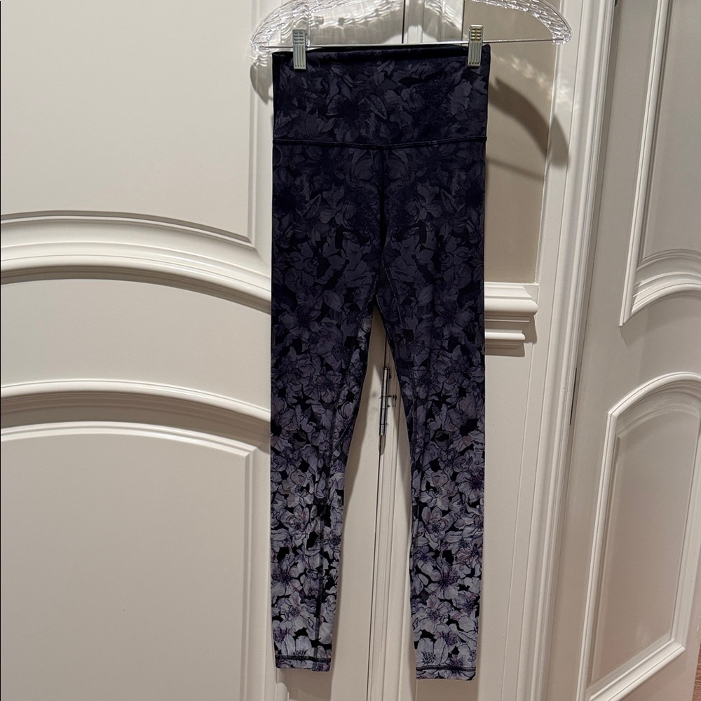 Lululemon Floral Black Leggings